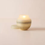 Strata Glass Small Candle