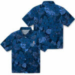 Jungle Vibes Blue Los Angeles Dodgers Hawaiian Shirt