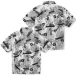 Tropical Leaves White Las Vegas Raiders Hawaiian Shirt