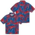 Leafy Palms Blue Los Angeles Dodgers Hawaiian Shirt