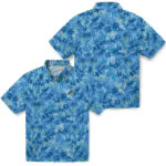 Leafy Pattern Blue Los Angeles Chargers Hawaiian Shirt