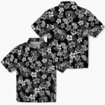 Tropical Floral Black Las Vegas Raiders Hawaiian Shirt