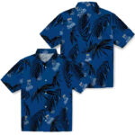 Palm Leaf Royal Blue Kansas City Royals Hawaiian Shirt