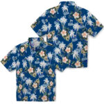 Palm Tree Flower Royal Blue Kansas City Royals Hawaiian Shirt