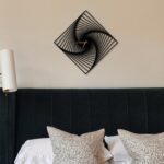 Spiral Illusion - Unique Modern Square Wall Clock