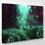 Abstract Magical Image Glitter Firefly Flying 1 - Fantasy Canvas Art Wall Decor