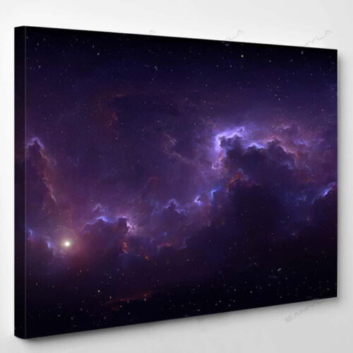 360 Degree Space Background Nebula Stars 2 - Galaxy Sky and Space Canvas Art Wall Decor