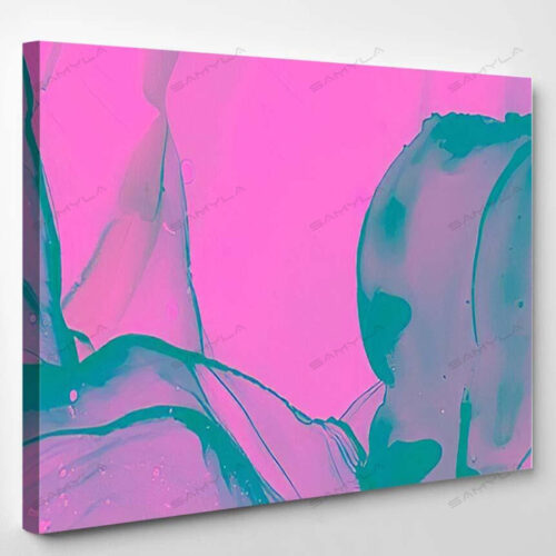 Galaxy Ink Fluid Blue Beautiful Illustration - Galaxy Sky and Space Canvas Art Wall Decor
