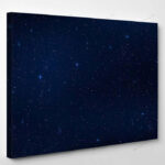 Realistic Starry Sky Blue Glow Shining - Galaxy Sky and Space Canvas Art Wall Decor