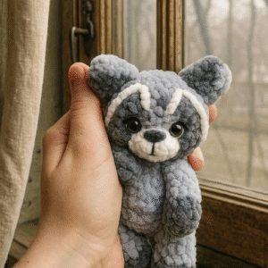 Alternative view of Raccoon Crochet – Amigurumi Crochet Stuffed Animal Milnora