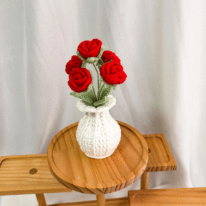 Alternative view of Crochet Rose – Amigurumi Crochet Stuffed Animal Milnora
