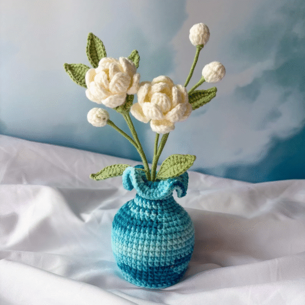 Crochet Jasmine Flower – Amigurumi Crochet Stuffed Animal Milnora - Image 4
