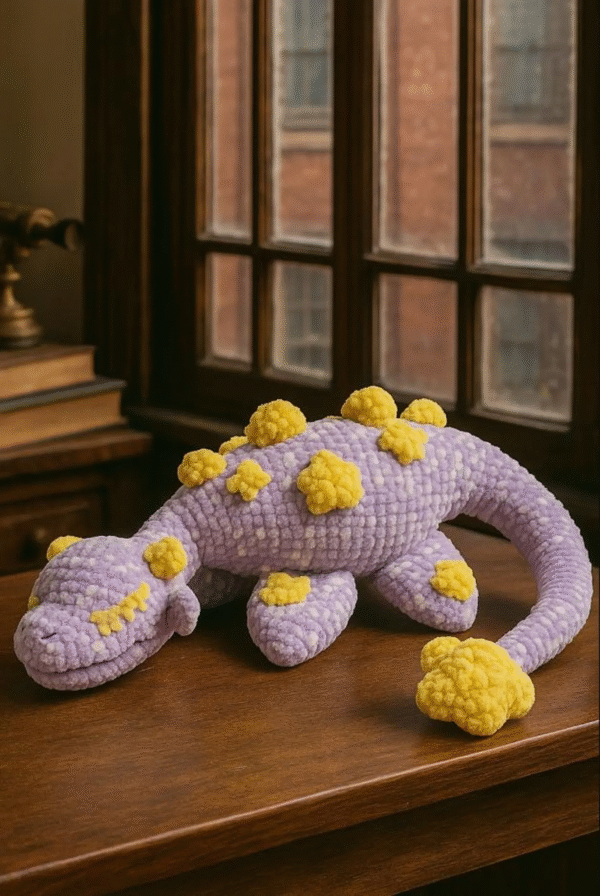Sleeping Plesiosaur Dragon Crochet – Amigurumi Crochet Stuffed Animal Milnora - Image 2