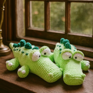 Alternative view of Chubby Crocodile Crochet – Amigurumi Crochet Stuffed Animal Milnora