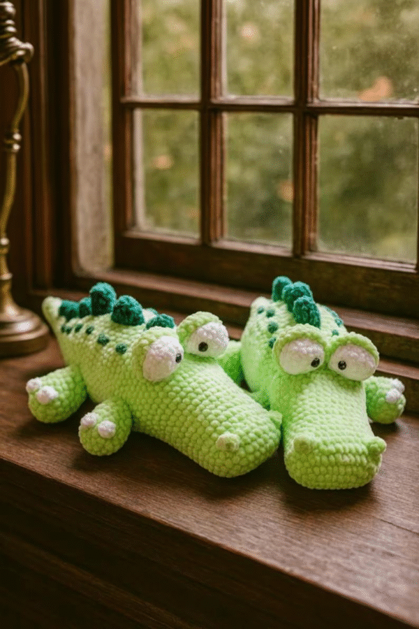 Chubby Crocodile Crochet – Amigurumi Crochet Stuffed Animal Milnora - Image 2