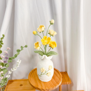 Alternative view of Crochet Androsace Umbellata – Amigurumi Crochet Stuffed Animal Milnora
