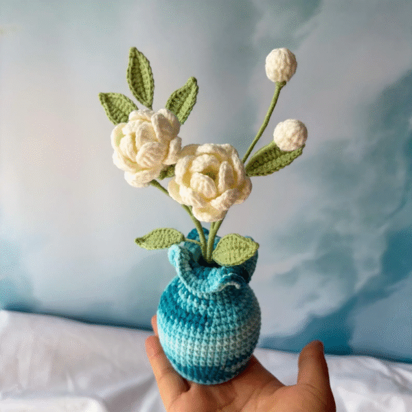 Crochet Jasmine Flower – Amigurumi Crochet Stuffed Animal Milnora - Image 3