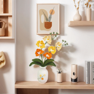 Alternative view of Crochet Phalaenopsis In Vase – Amigurumi Crochet Stuffed Animal Milnora
