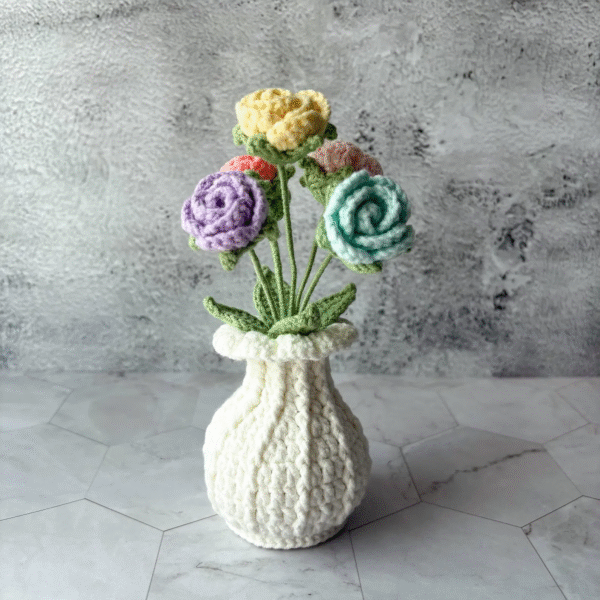 Crochet Rose – Amigurumi Crochet Stuffed Animal Milnora