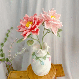 Crochet Peony – Amigurumi Crochet Stuffed Animal Milnora