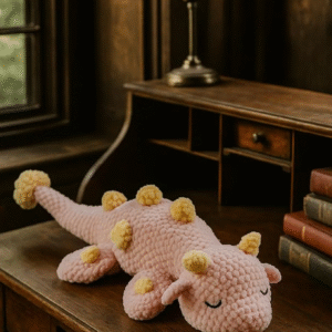 Sleeping Plesiosaur Dragon Crochet – Amigurumi Crochet Stuffed Animal Milnora