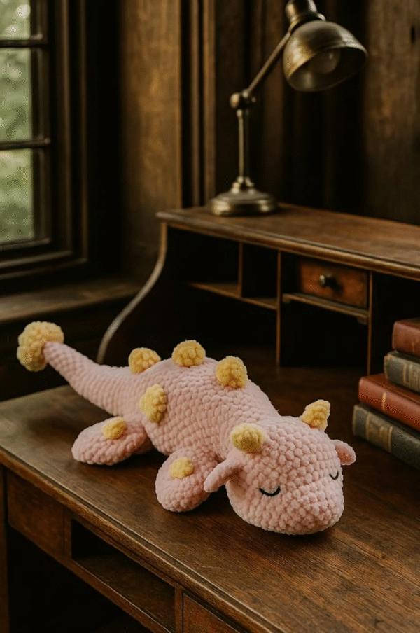 Sleeping Plesiosaur Dragon Crochet – Amigurumi Crochet Stuffed Animal Milnora