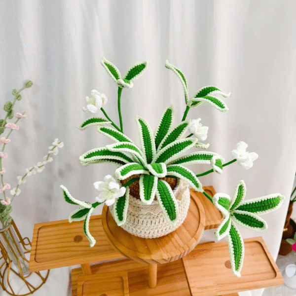Handmade crochet Orchid – Amigurumi Crochet Stuffed Animal Milnora - Image 3