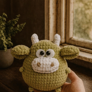 Alternative view of Bull Cow Calf Crochet  – Amigurumi Crochet Stuffed Animal Milnora