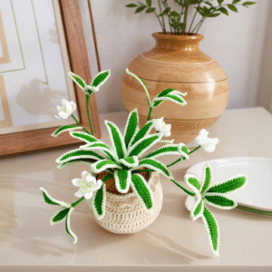 Handmade crochet Orchid – Amigurumi Crochet Stuffed Animal Milnora