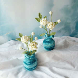 Alternative view of Crochet Jasmine Flower – Amigurumi Crochet Stuffed Animal Milnora