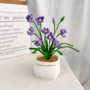Alternative view of Crochet Orchid – Amigurumi Crochet Stuffed Animal Milnora