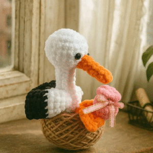 Alternative view of Little Stork Crochet – Amigurumi Crochet Stuffed Animal Milnora