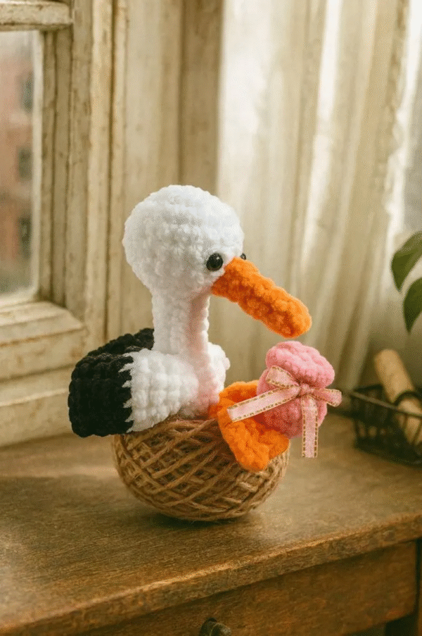 Little Stork Crochet – Amigurumi Crochet Stuffed Animal Milnora - Image 2